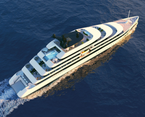Drone view of the Emerald Azzurra