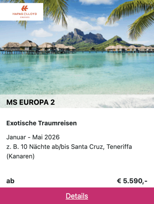 Für mehr Details klicken - HLC Angebot