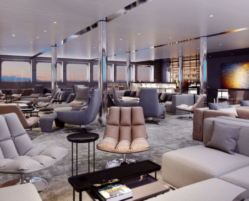 Die Horizon Bar Lounge auf der Emerald Azzurra