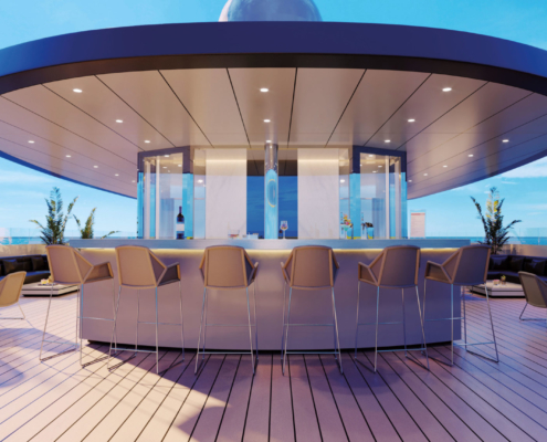 Sky Bar auf der Emerald Azzurra